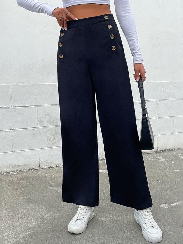 Women's casual all-match commuting wide-leg trousers - 808Lush