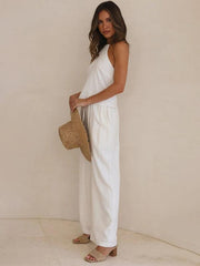 Women's Solid Color Casual Loose Wide Leg Trousers - 808Lush