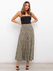 Women's casual fashion loose leopard print wide-leg pants - 808Lush