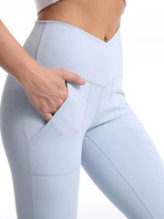 Slit Micro High Waist Elastic Hip Lifting Abdomen Dance Casual Sports Trousers - 808Lush