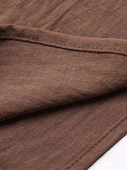 casual solid color flared wide-leg pants - 808Lush