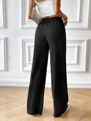 Fashion women's loose casual solid color wide leg trousers - 808Lush