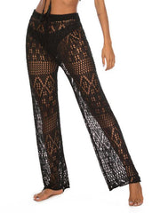 Sexy hollow knitted trousers nightclub style knitted beach pants - 808Lush