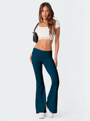 Women's Comfortable Slimming Low Waist Flare Pants - 808Lush