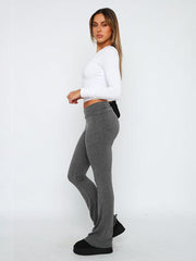 Women's Comfortable Slimming Low Waist Flare Pants - 808Lush