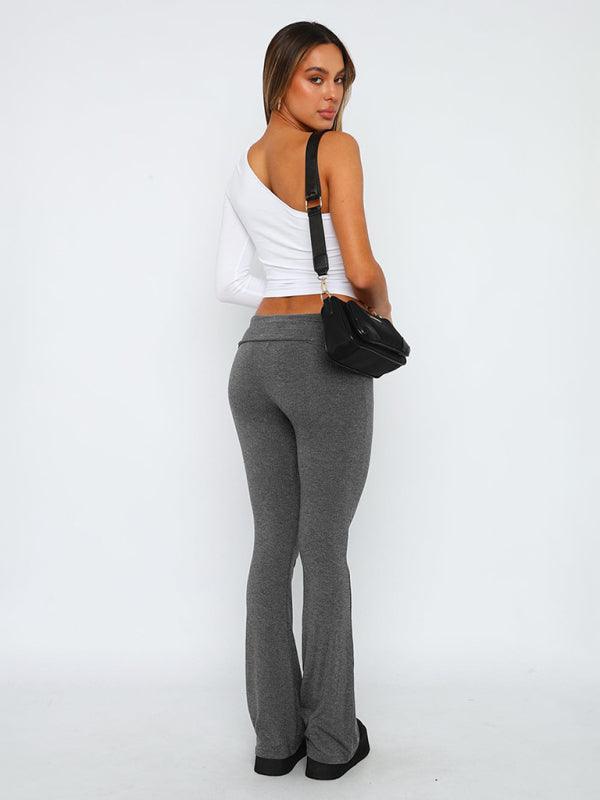 Women's Comfortable Slimming Low Waist Flare Pants - 808Lush