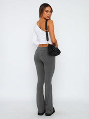Women's Comfortable Slimming Low Waist Flare Pants - 808Lush