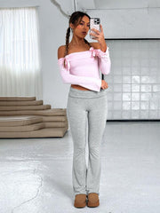 Women's Comfortable Slimming Low Waist Flare Pants - 808Lush