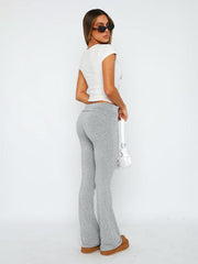 Women's Comfortable Slimming Low Waist Flare Pants - 808Lush
