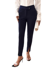 Women's commuting slim fit front slit suit trousers - 808Lush