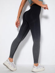 Women's Seamless Gradient Slim Body Quick-drying Sexy Peach Hip Sports Fitness Pants - 808Lush
