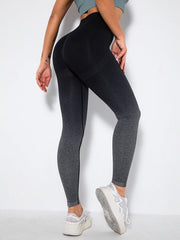 Women's Seamless Gradient Slim Body Quick-drying Sexy Peach Hip Sports Fitness Pants - 808Lush