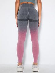 Women's Seamless Gradient Slim Body Quick-drying Sexy Peach Hip Sports Fitness Pants - 808Lush
