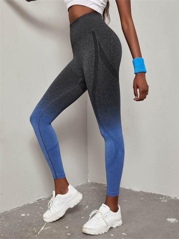 Women's Seamless High Waist Gradient Color Seamless Sports Yoga Pants - 808Lush