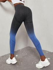 Women's Seamless High Waist Gradient Color Seamless Sports Yoga Pants - 808Lush