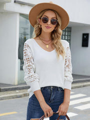 knitted pullover loose solid color sweater - 808Lush