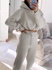 women's fashion long-sleeved sweater pants casual two-piece set - 808Lush